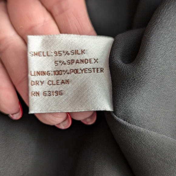 Suzi Chin for Maggy Boutique Black SILK Dolman Sleeve Layered Sheer Mini Dress 4 - Picture 5 of 14